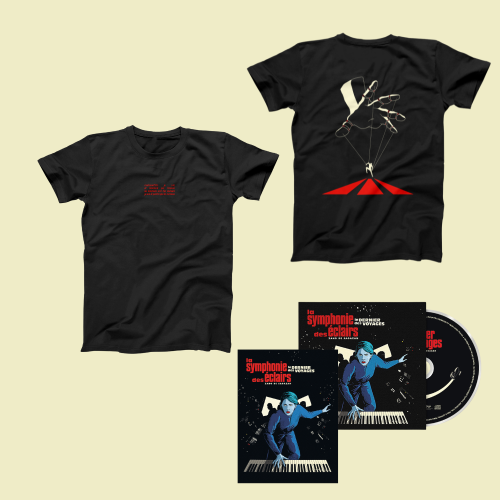 CD (20 Titel) + „Tristesse“-T-Shirt + signiertes Poster