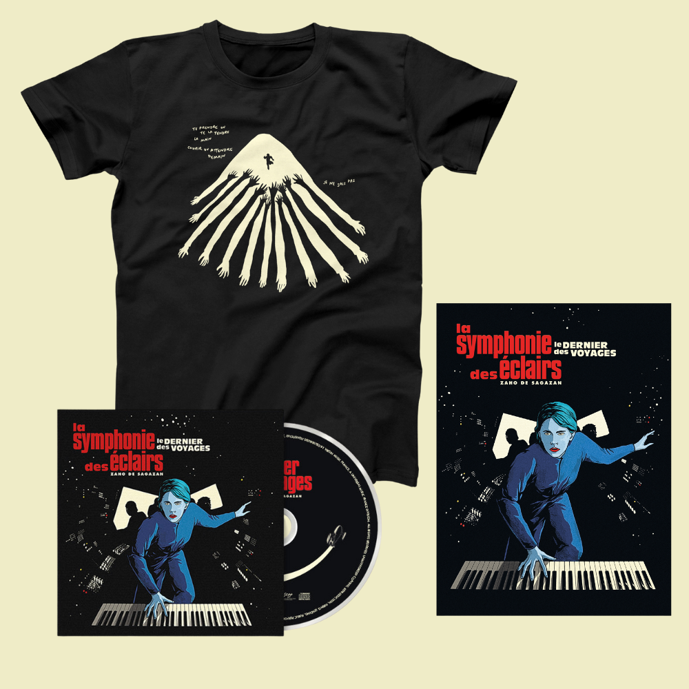 CD (20 Titel) + „Language“-T-Shirt + signiertes Poster